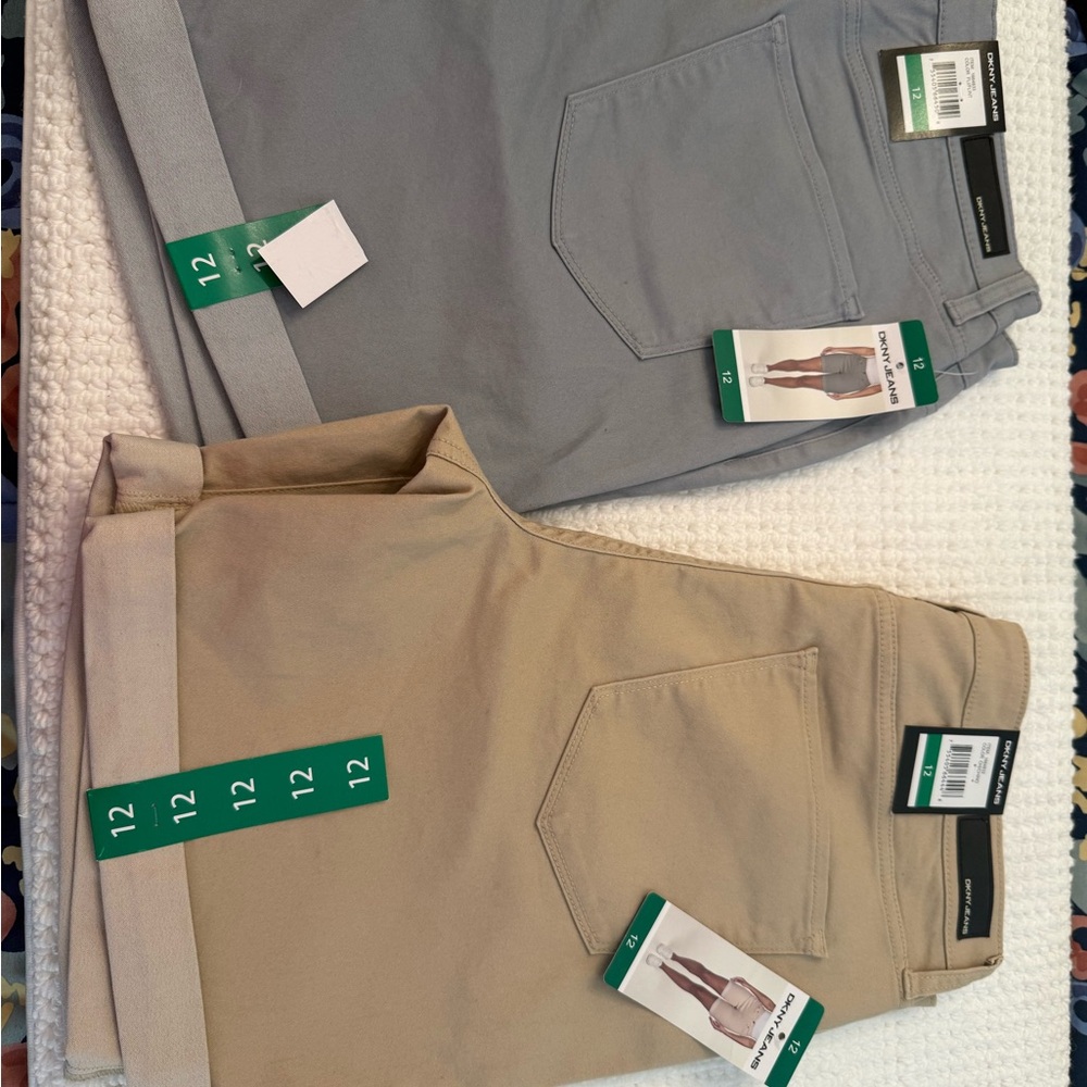 DKNY Women's Shorts in Gray and Tan